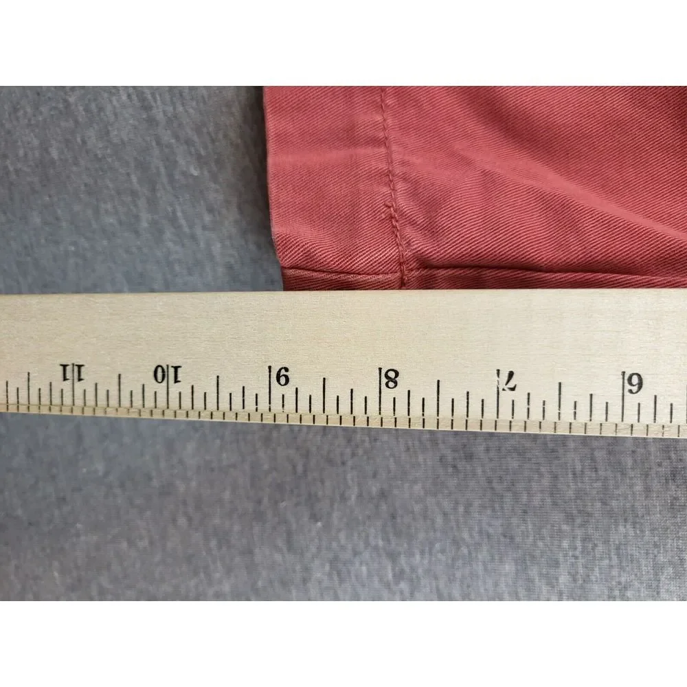 VTG Polo Ralph‎ Lauren Mens Chino Shorts Prospect size 33 Pink/Red Preppy Casual